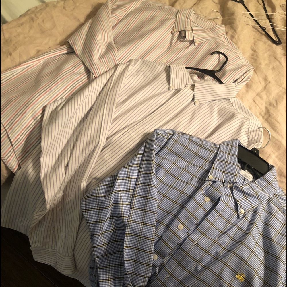 Lot of 3 Brooks Brother Size Large Shirts